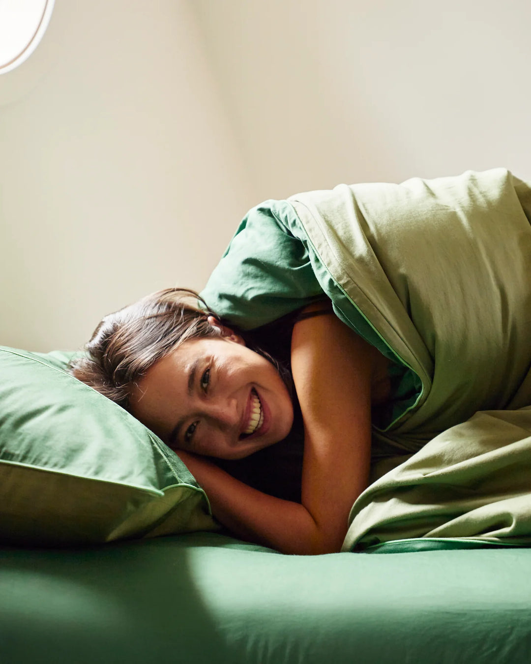 Kip & Co Glow In Green Bamboo Cotton Pillowcases