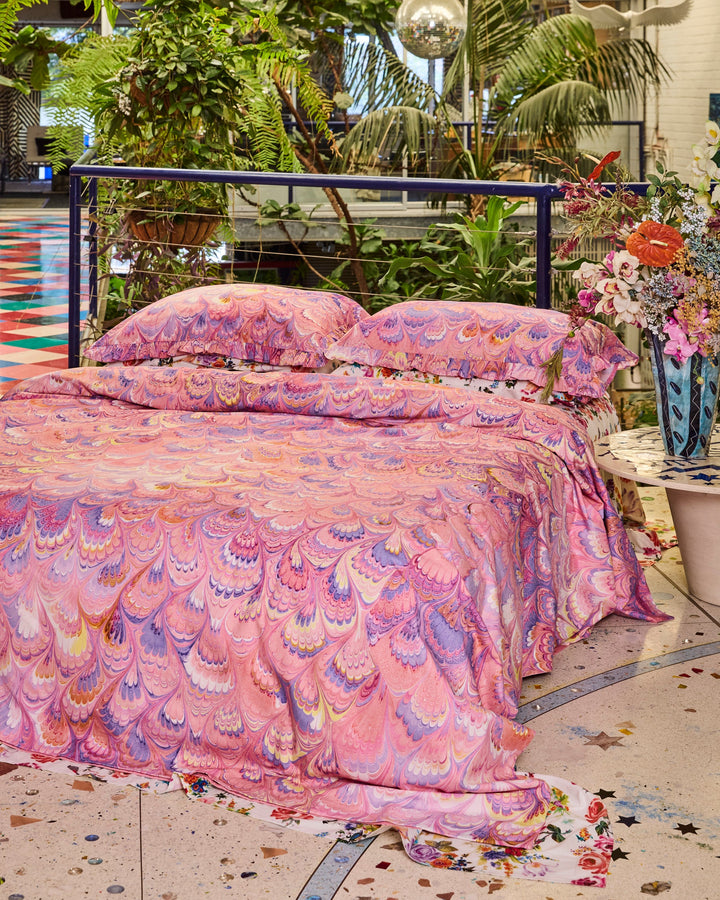 Kip & Co x Romance Was Born Cosmic Marble Organic Cotton Quilt Cover