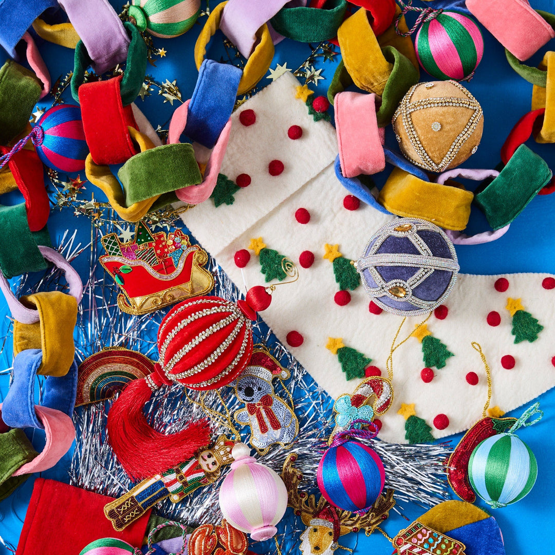 Kip & Co Festive Velvet Chain Garland