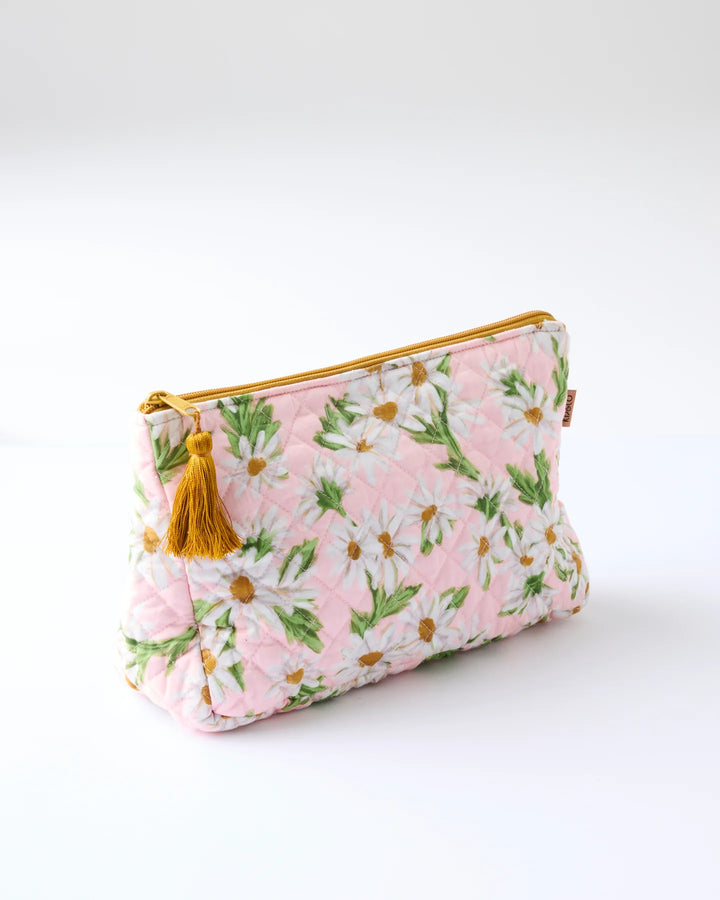 Kip & Co Sweet Daisy Quilted Cotton Toiletry Purse