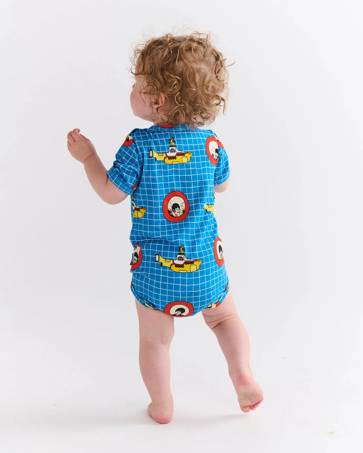 Kip & Co x The Beatles Yellow Submarine Organic Short Sleeve Romper