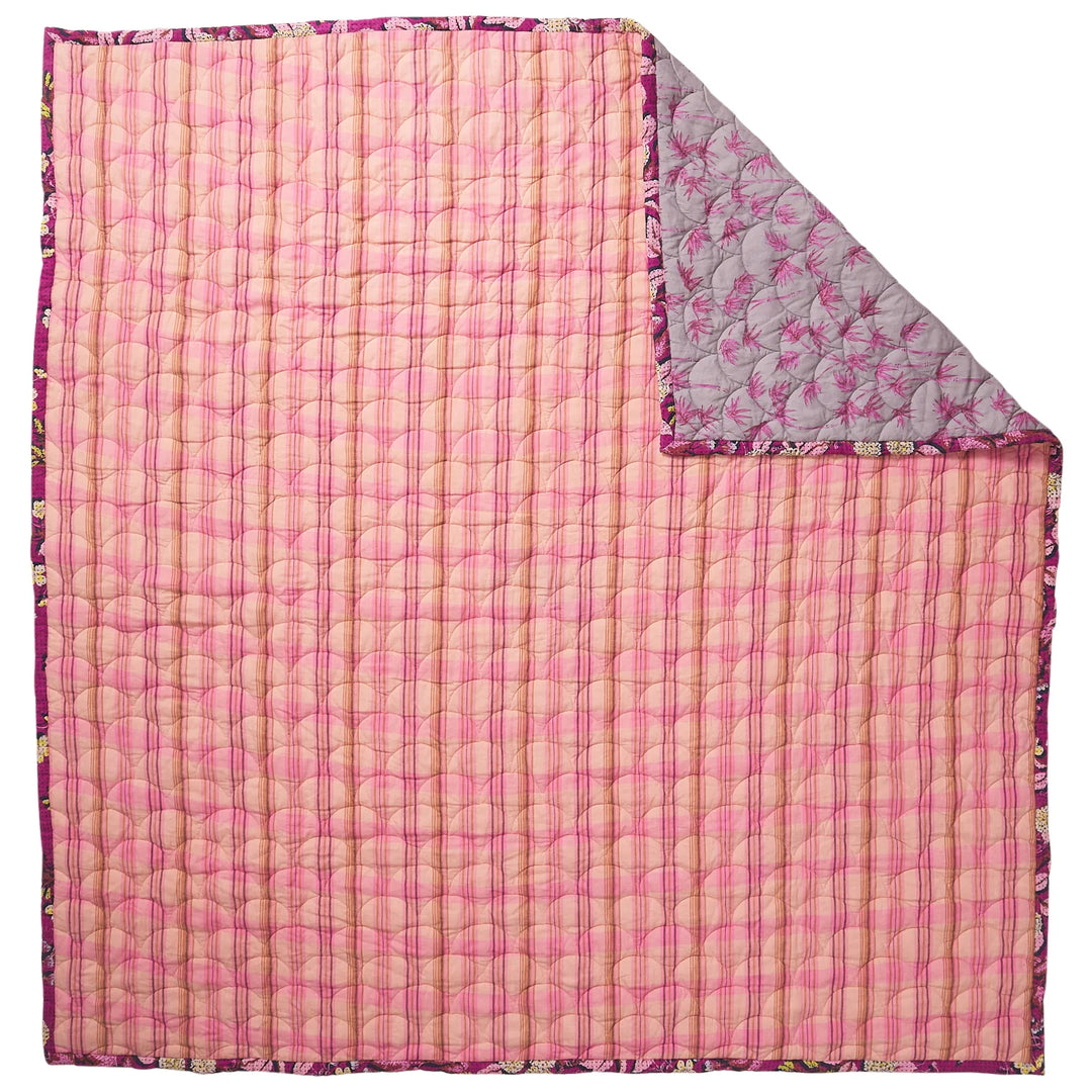 Sage x Clare Nicolette Coverlet - Poudre