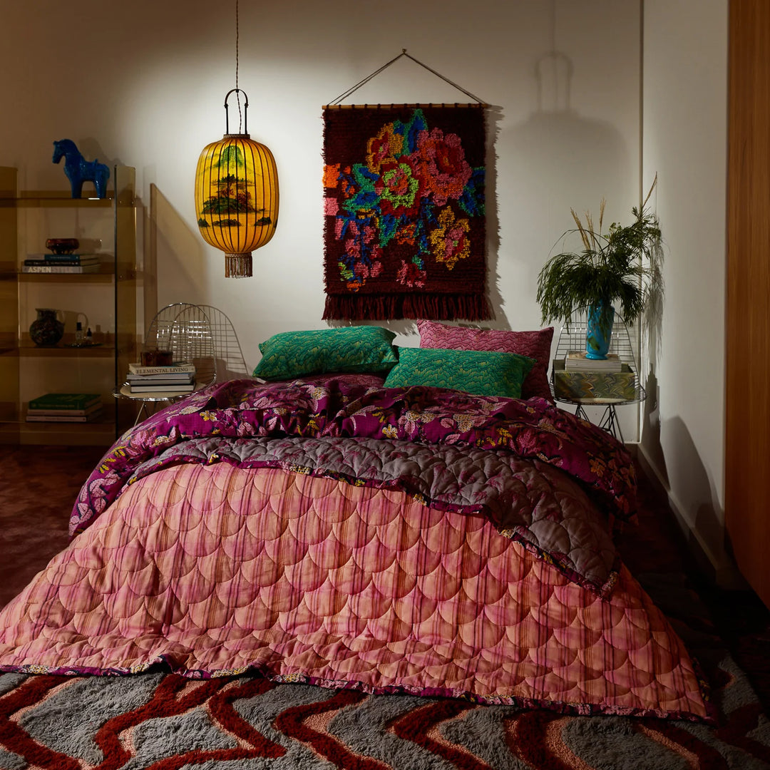 Sage x Clare Nicolette Coverlet - Poudre