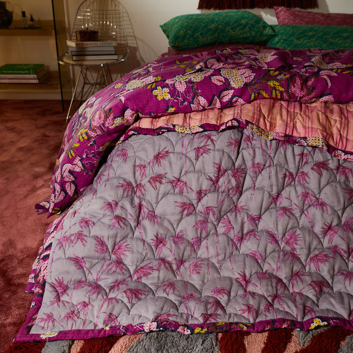 Sage x Clare Nicolette Coverlet - Poudre