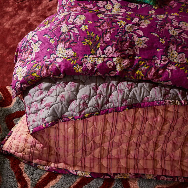 Sage x Clare Nicolette Coverlet - Poudre