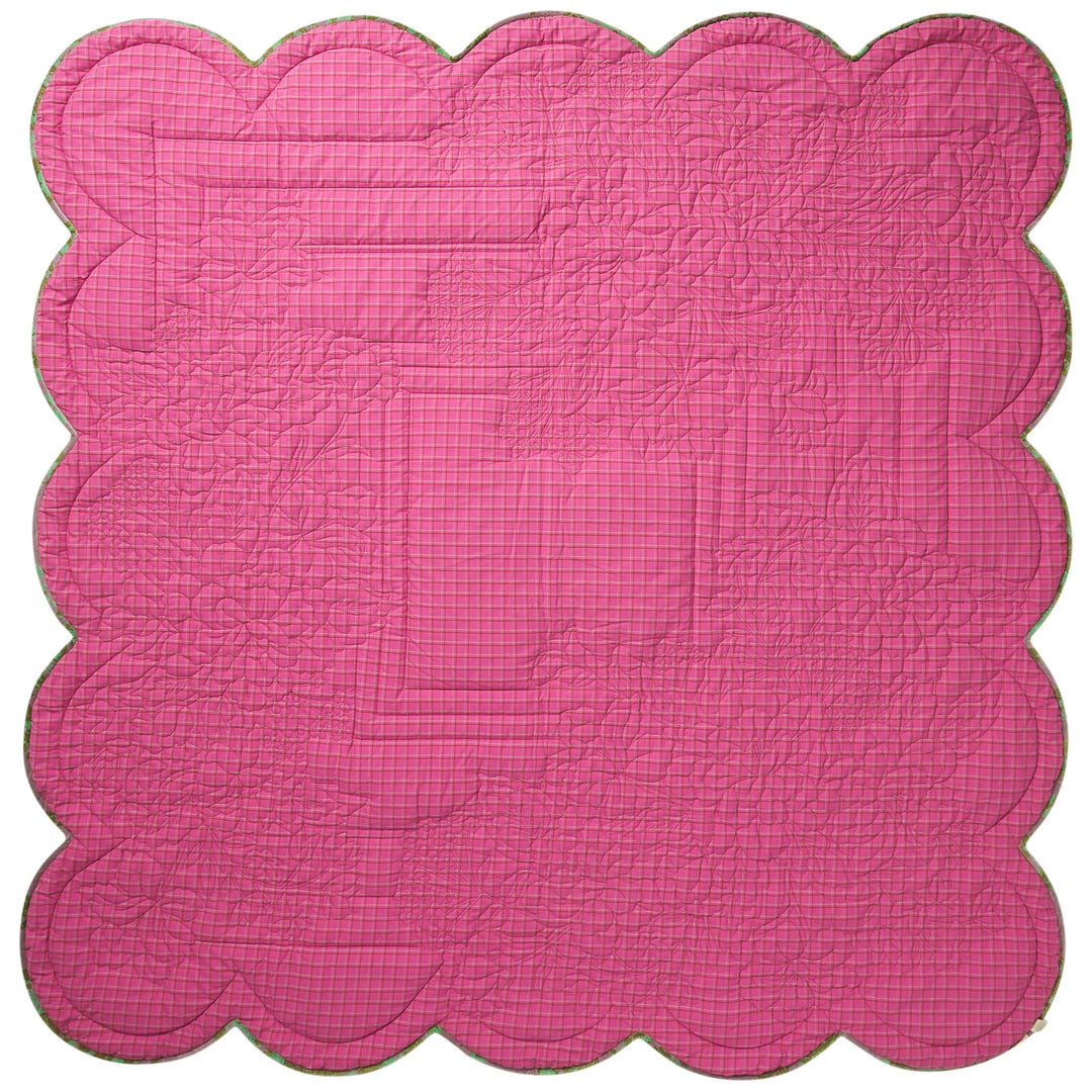 Sage x Clare Valeria Scalloped Quilted Bedcover