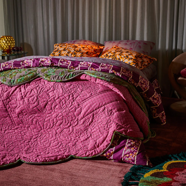 Sage x Clare Valeria Scalloped Quilted Bedcover