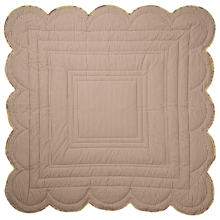 Sage x Clare Hazel Scalloped Velvet Bedcover
