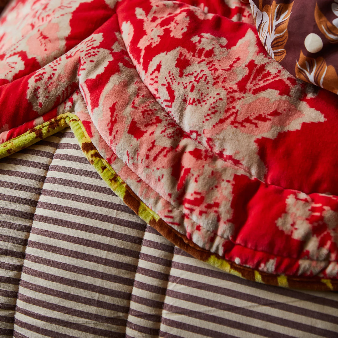 Sage x Clare Hazel Scalloped Velvet Bedcover