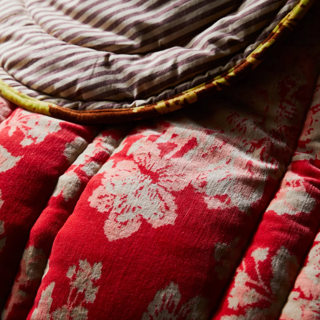 Sage x Clare Hazel Scalloped Velvet Bedcover