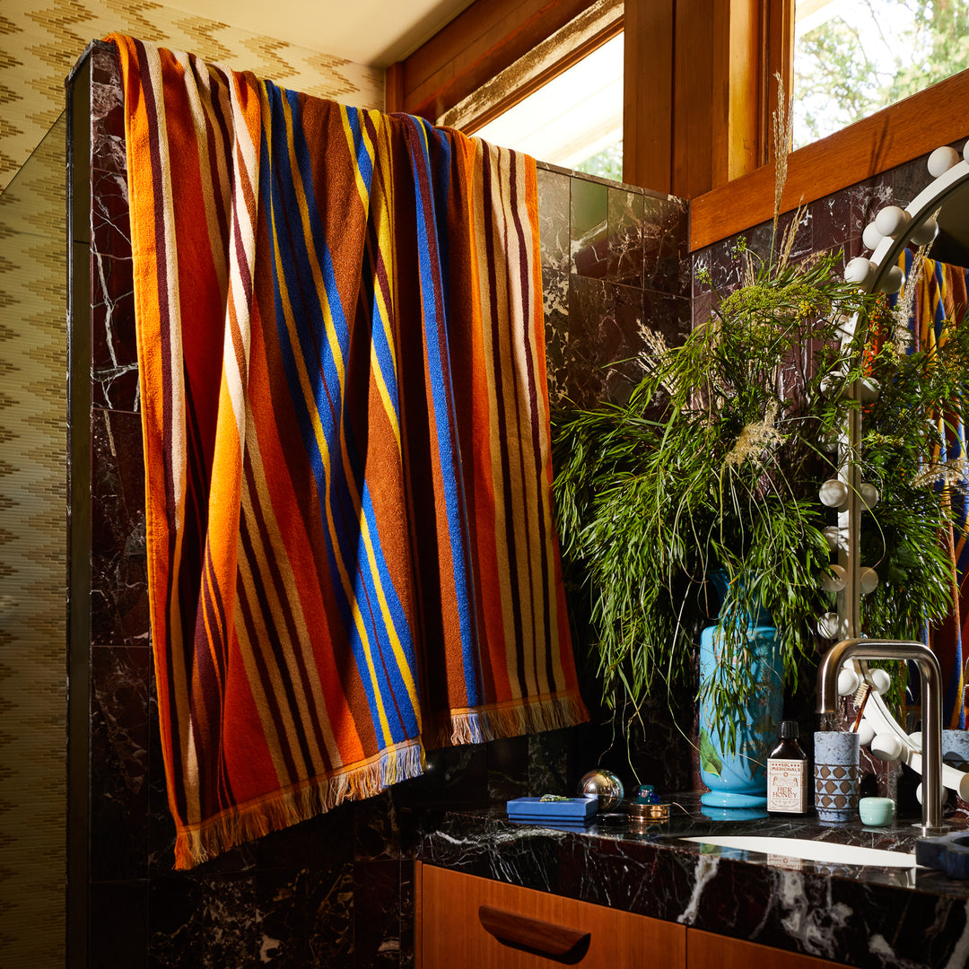 Sage x Clare Nicolette Bath Sheet - Russet