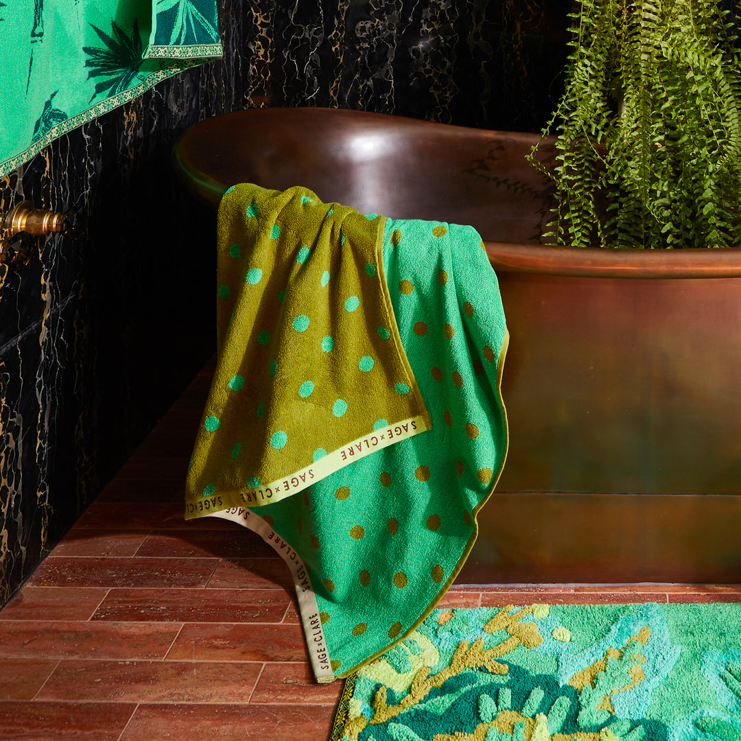 Sage x Clare Paige Bath Sheet - Juniper
