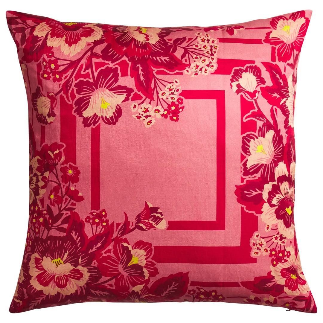 Sage x Clare Eliza Silk-Linen Cushion - Primrose
