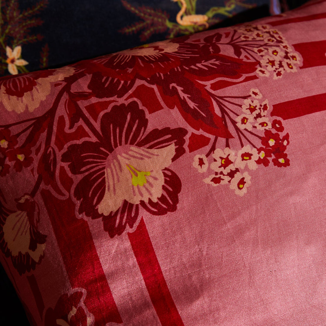 Sage x Clare Eliza Silk-Linen Cushion - Primrose