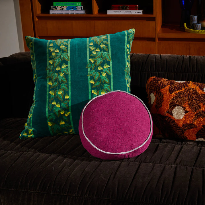 Sage x Clare Dana Round Cushion - Plumberry