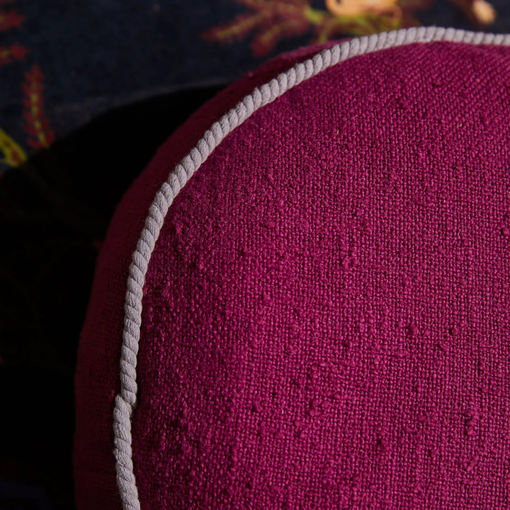Sage x Clare Dana Round Cushion - Plumberry