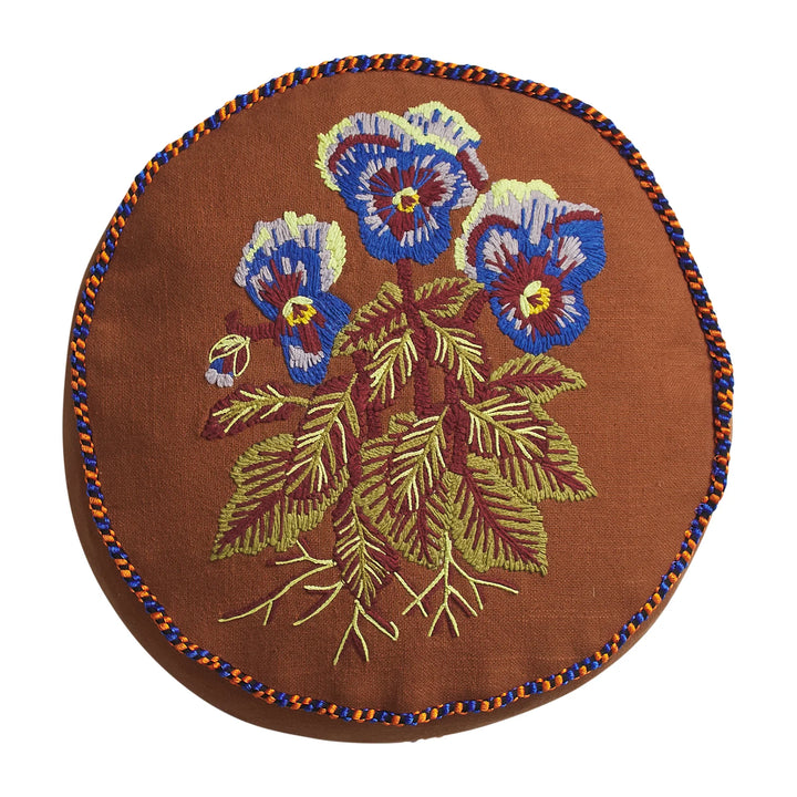 Sage x Clare Helena Embroidered Cushion