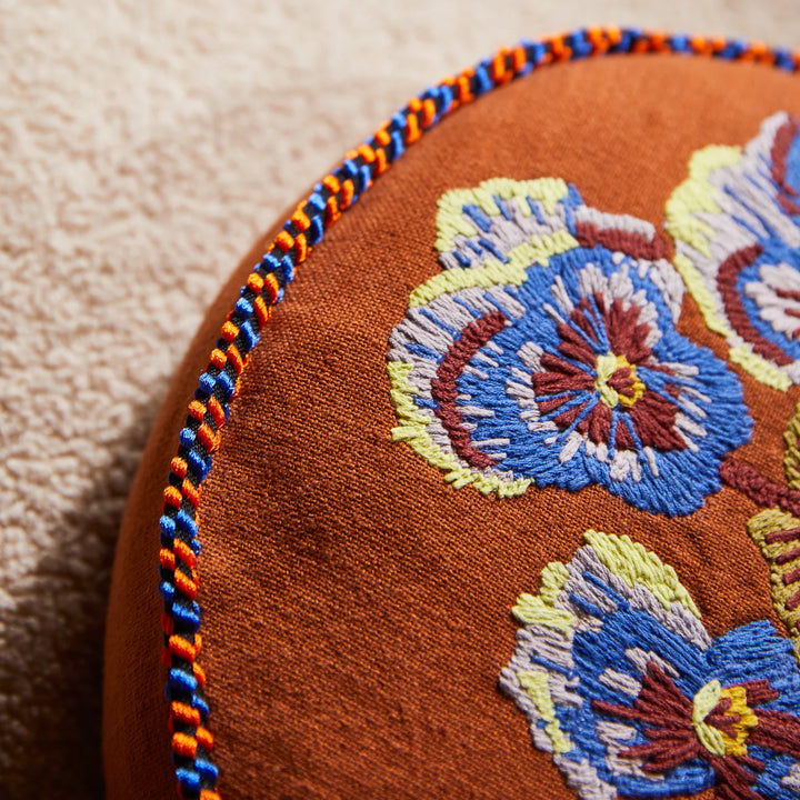 Sage x Clare Helena Embroidered Cushion