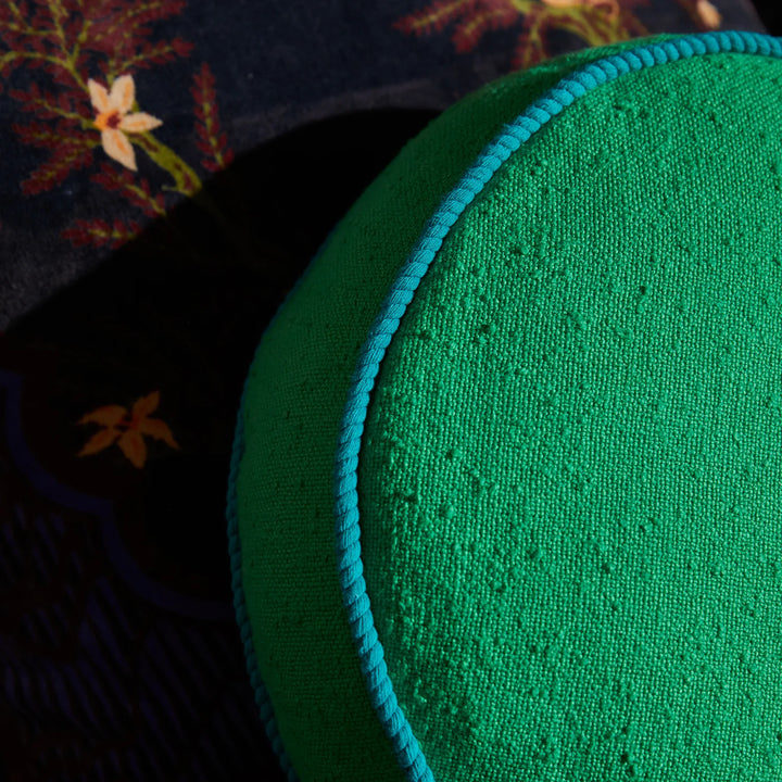 Sage x Clare Dana Round Cushion - Spring Green