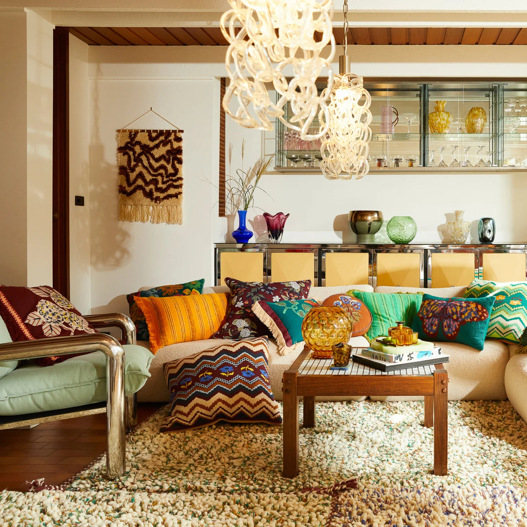 Sage x Clare Maria Embroidered Cushion