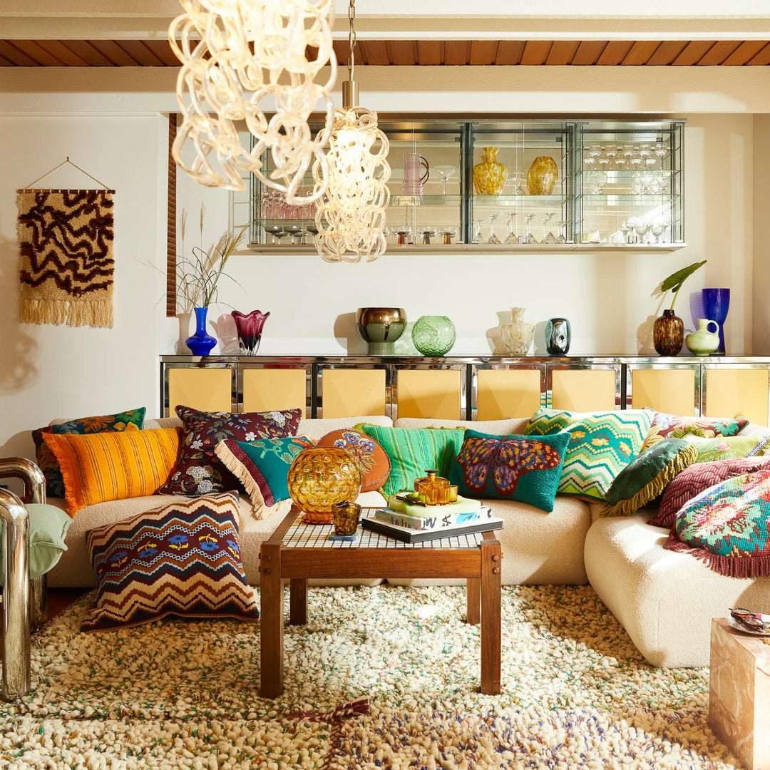 Sage x Clare Heidi Jacquard Cushion