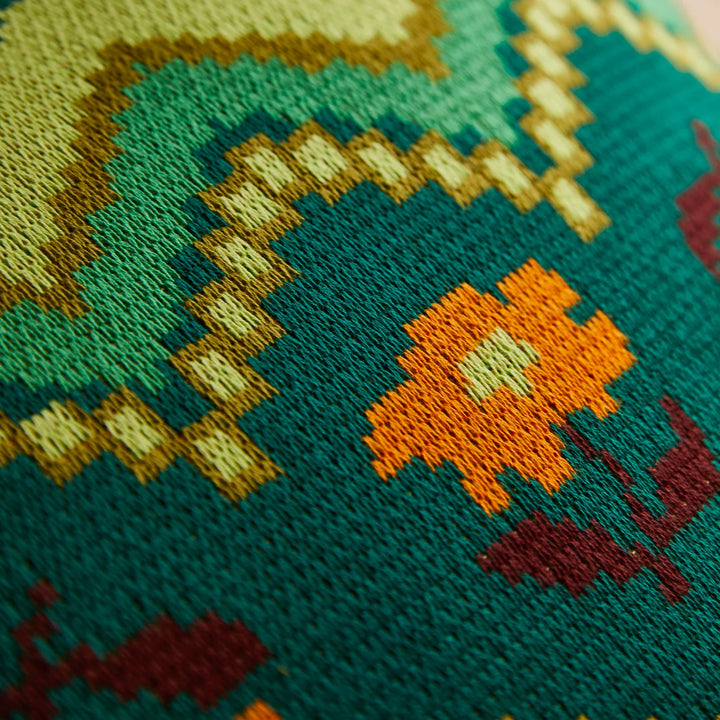 Sage x Clare Calina Knit Cushion - Verdant