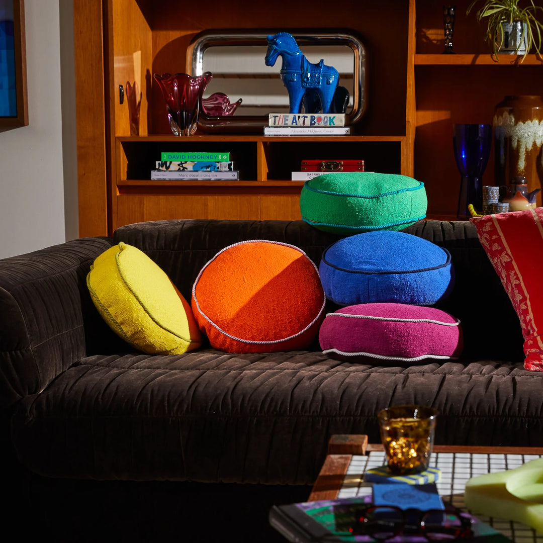 Sage x Clare Dana Round Cushion - Orangerie
