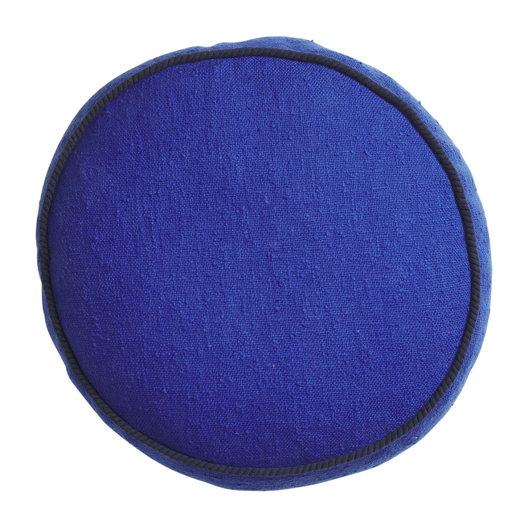 Sage x Clare Dana Round Cushion - Ultramarine