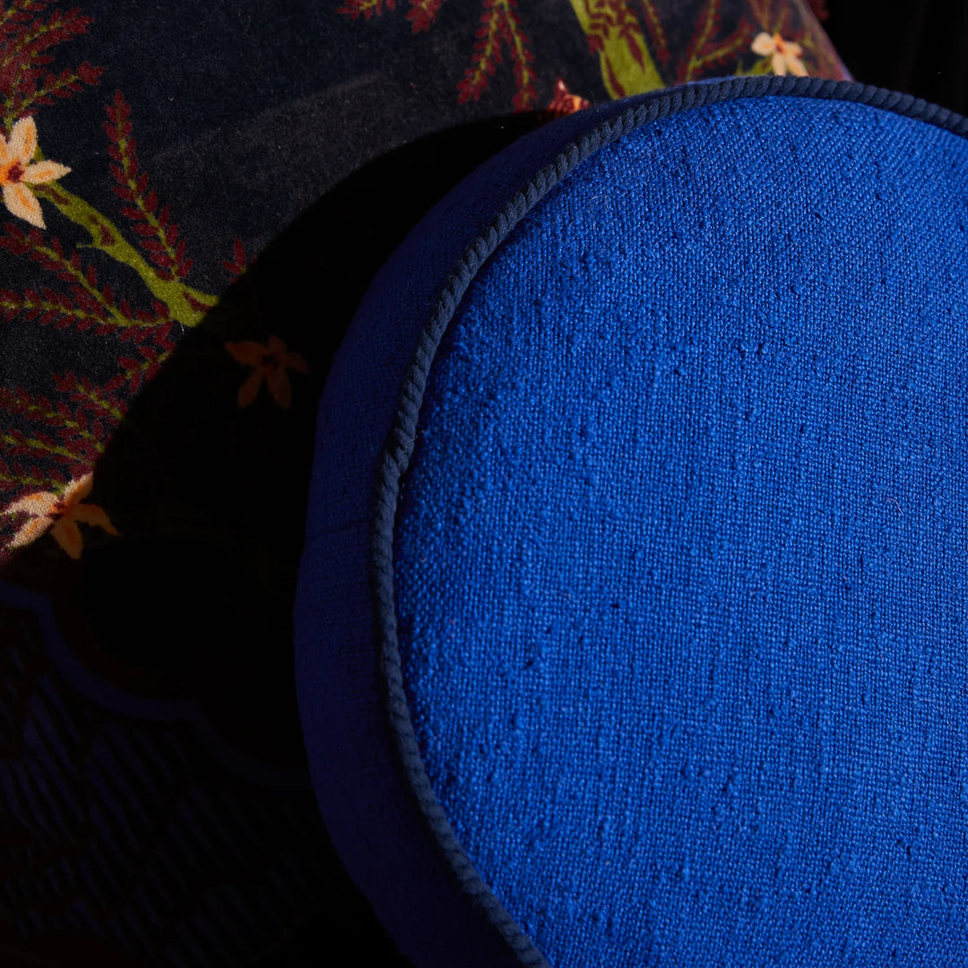 Sage x Clare Dana Round Cushion - Ultramarine