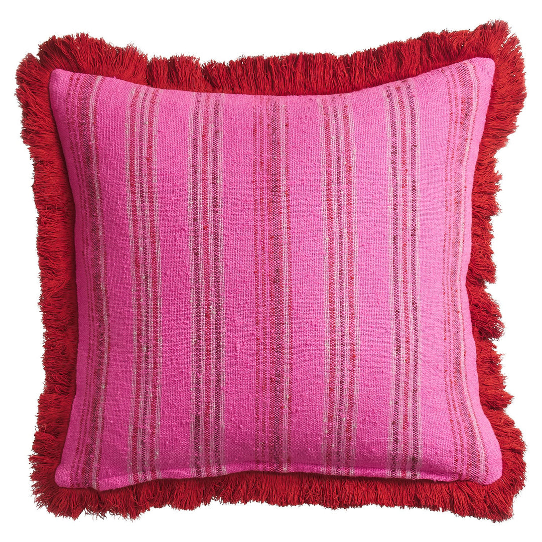 Sage x Clare Nicolette Woven Cushion - Pansy