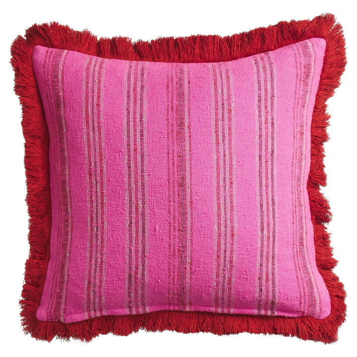 Sage x Clare Nicolette Woven Cushion - Pansy