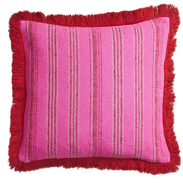Sage x Clare Nicolette Woven Cushion - Pansy