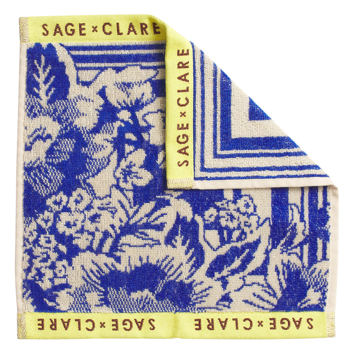 Sage x Clare Eliza Face Washer Set - Ultramarine