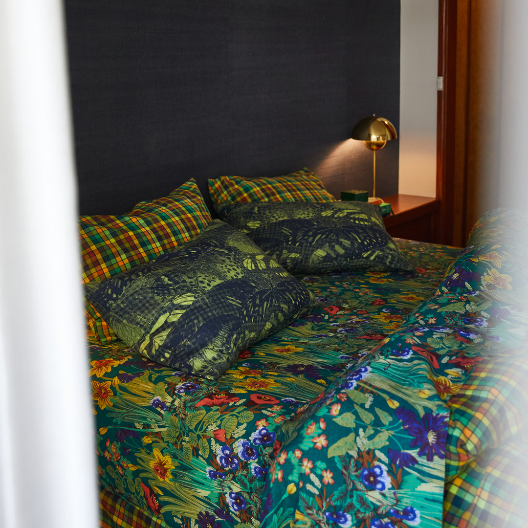 Sage x Clare Babette Linen Fitted Sheet - Verdant