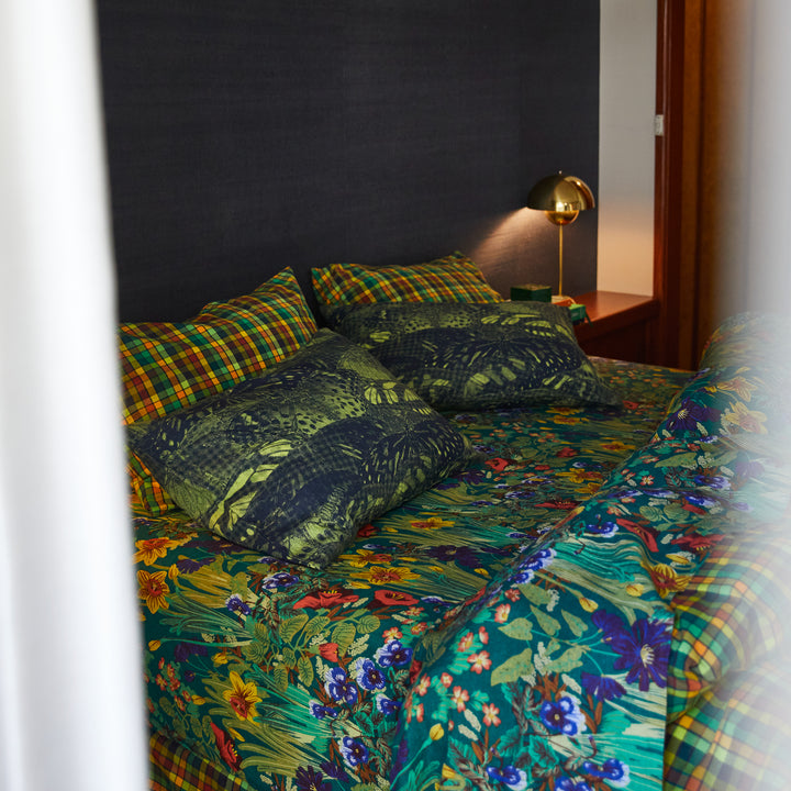 Sage x Clare Babette Linen Fitted Sheet - Verdant