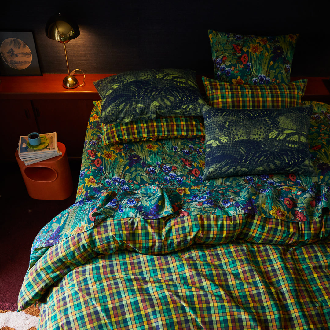 Sage x Clare Babette Linen Fitted Sheet - Verdant