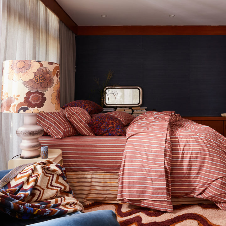 Sage x Clare Leon Cotton Fitted Sheet - Burnt Sienna