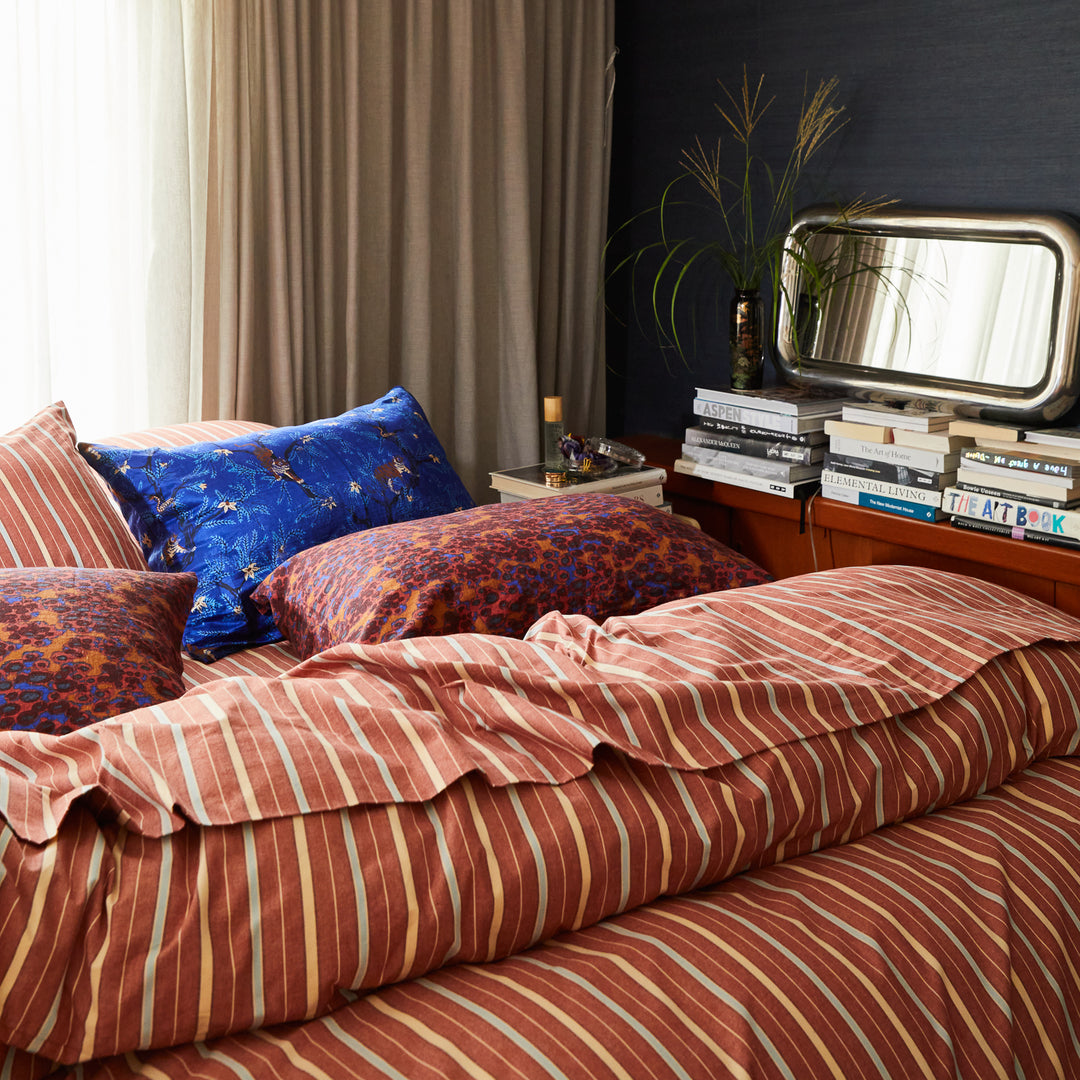 Sage x Clare Leon Cotton Fitted Sheet - Burnt Sienna