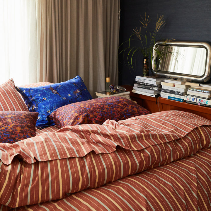 Sage x Clare Leon Cotton Fitted Sheet - Burnt Sienna