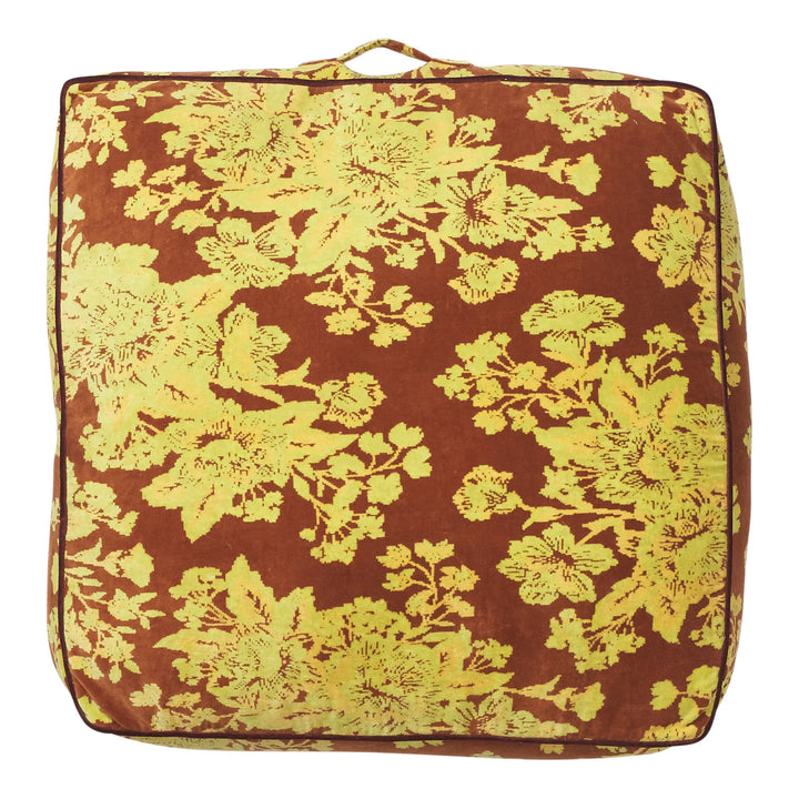 Sage x Clare Hazel Velvet Floor Cushion -  Russet