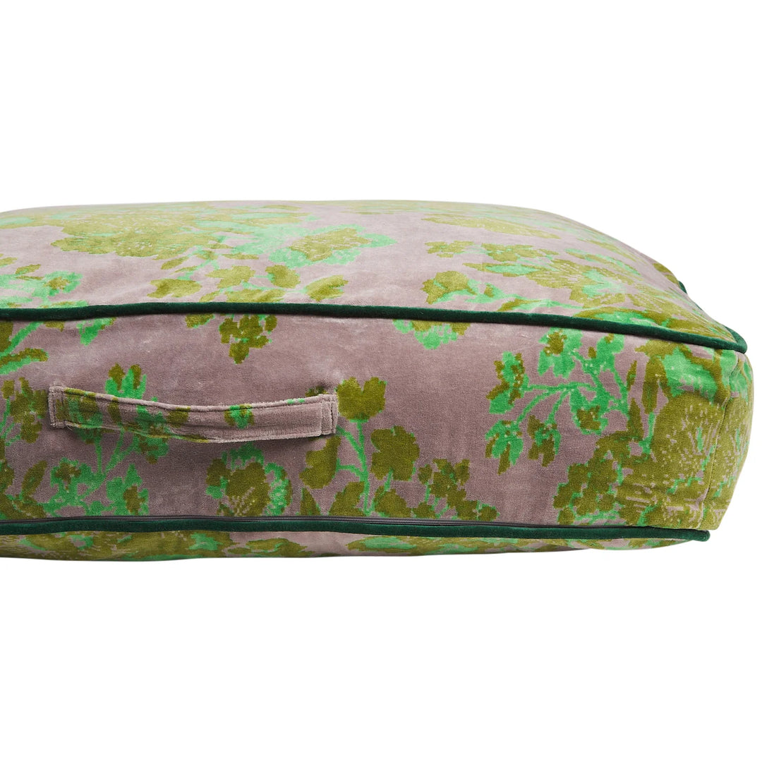 Sage x Clare Hazel Velvet Floor Cushion - Mink Grey