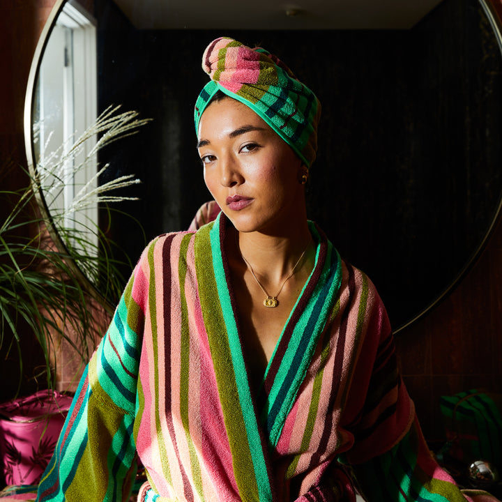 Sage x Clare Nicolette Hair Wrap - Juniper