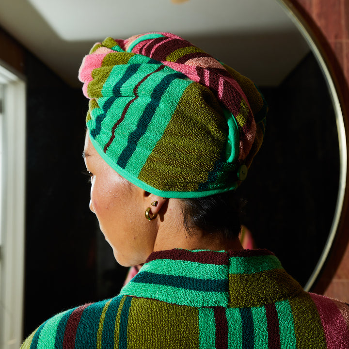 Sage x Clare Nicolette Hair Wrap - Juniper