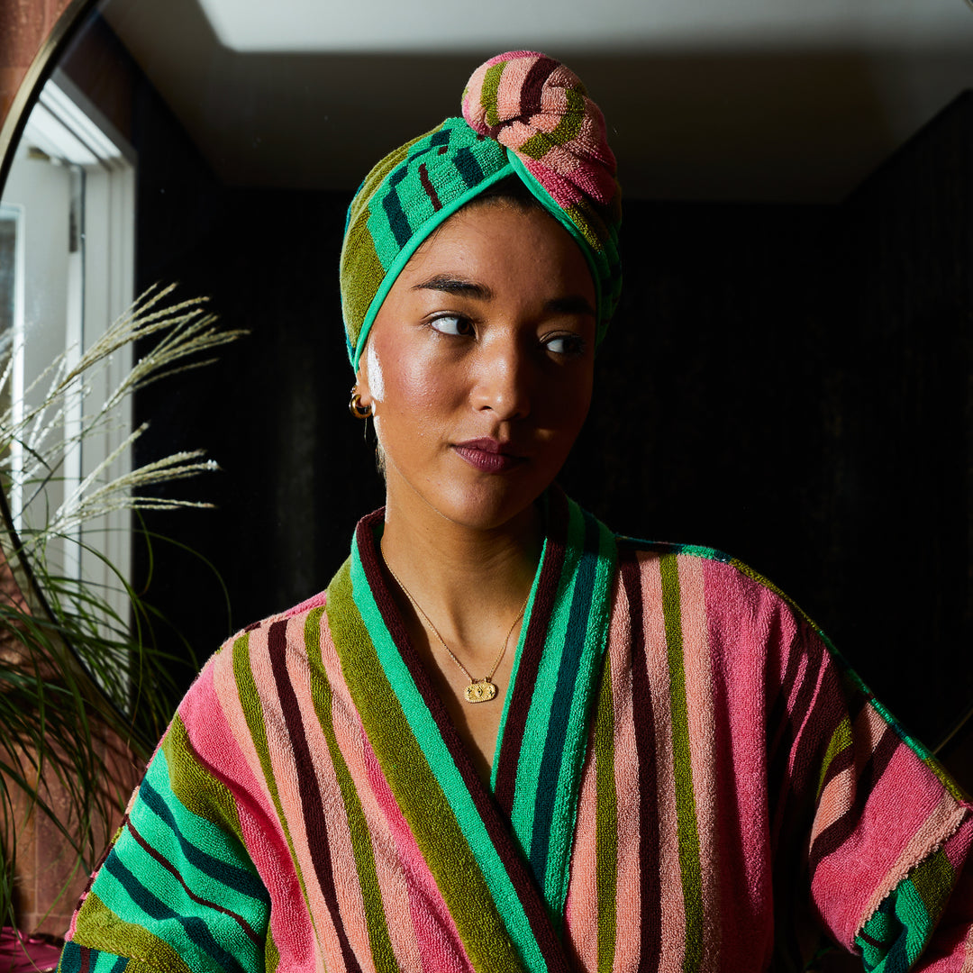 Sage x Clare Nicolette Hair Wrap - Juniper
