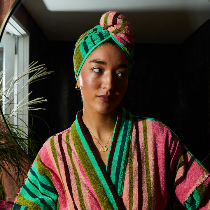 Sage x Clare Nicolette Hair Wrap - Juniper