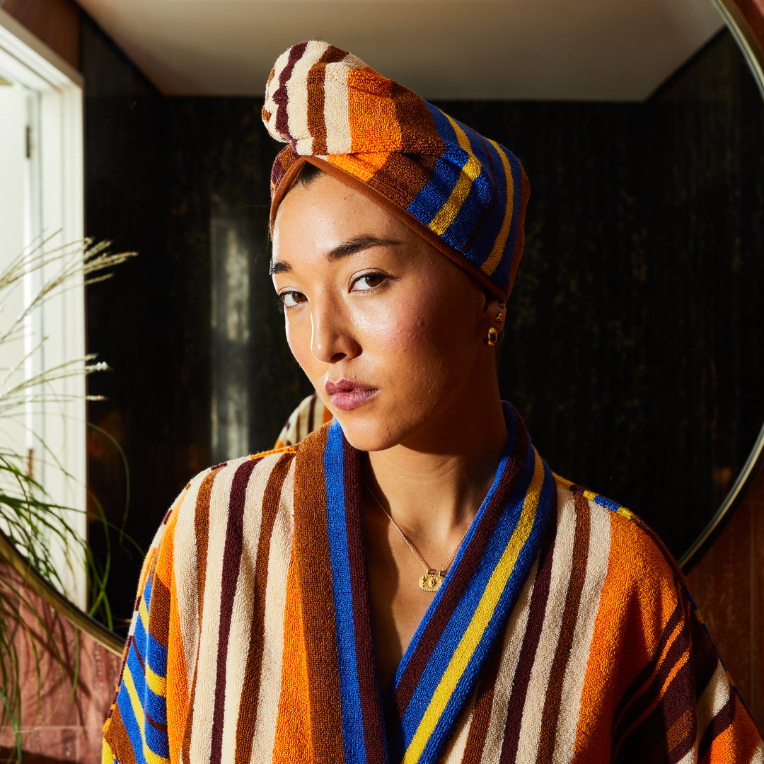Sage x Clare Nicolette Hair Wrap - Russet