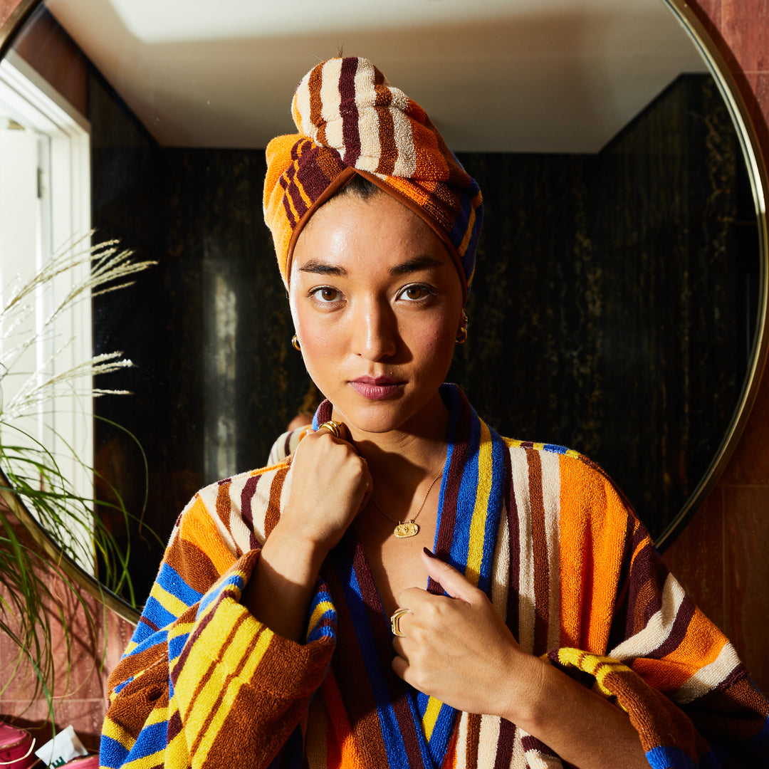 Sage x Clare Nicolette Hair Wrap - Russet