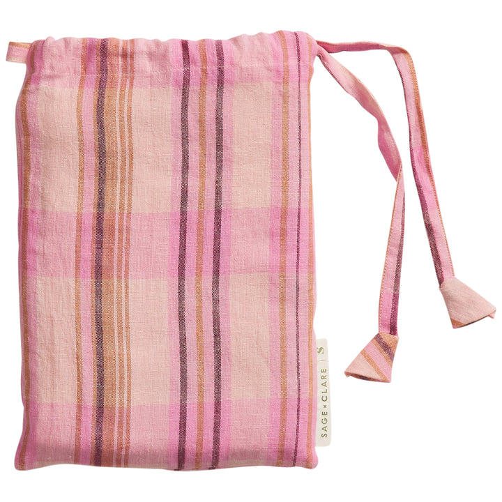 Sage x Clare Nicolette Linen Pillowcase Set - Poudre