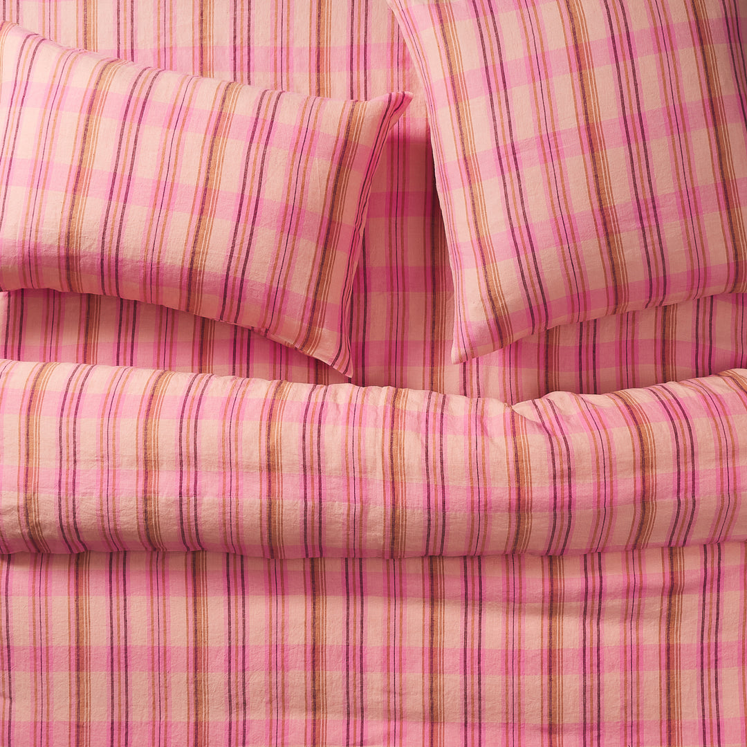 Sage x Clare Nicolette Linen Pillowcase Set - Poudre