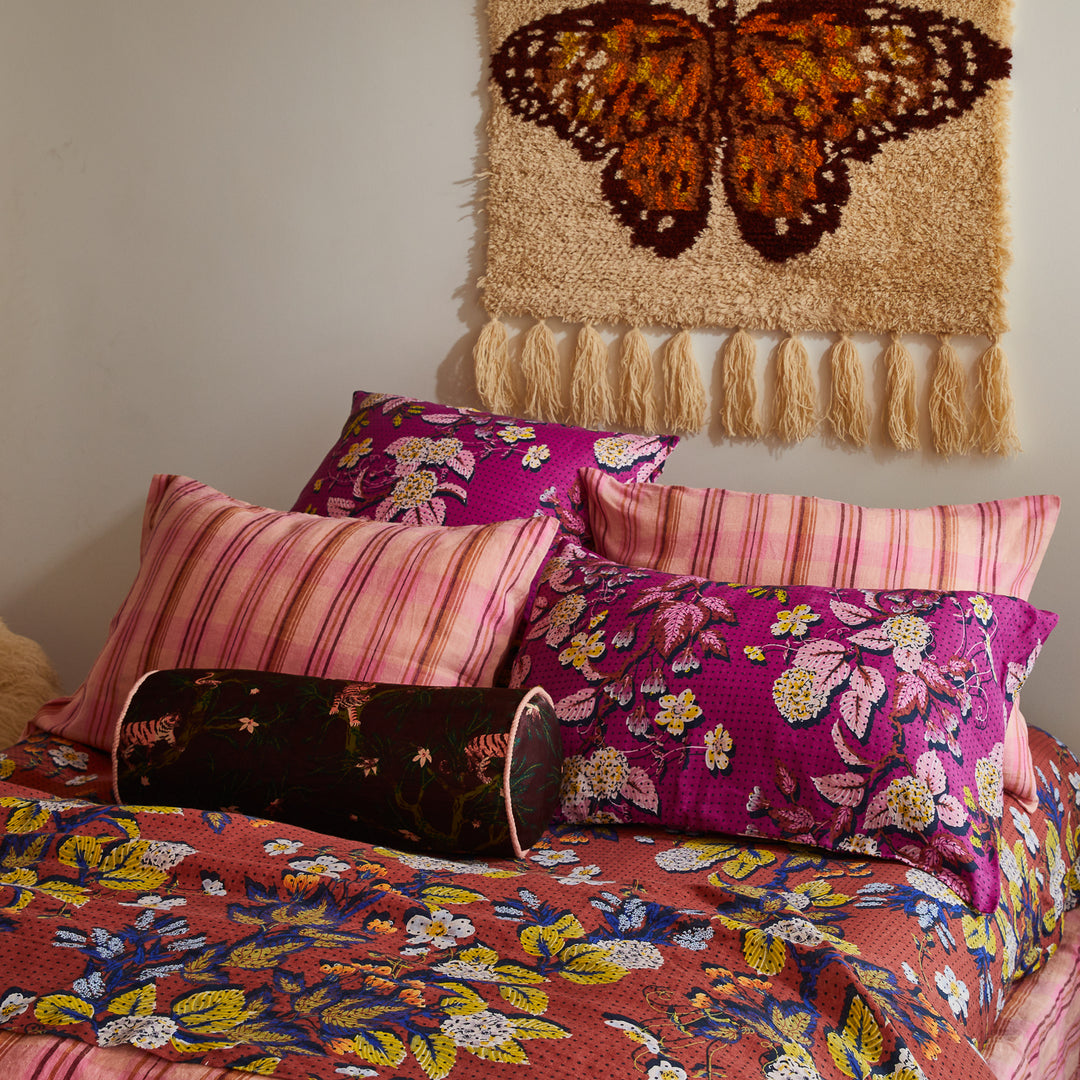 Sage x Clare Nicolette Linen Pillowcase Set - Poudre
